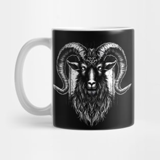 Lordly Dark Ram Goat Mug